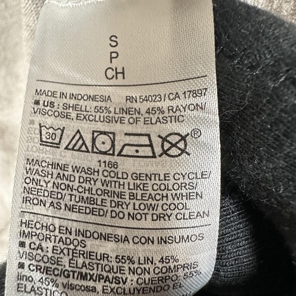 Old Navy Dress Womens Small Beige Linen Blend Sleeveless Smocked Square Neck - Picture 3 of 7